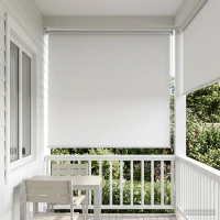 vidaXL Ρολό Κουρτίνα UV Προστασία Λευκό 140 x 230 cm Πολυεστέρας