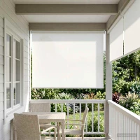 vidaXL Ρολό Κουρτίνα UV Προστασία Λευκό 200 x 140 cm Πολυεστέρας