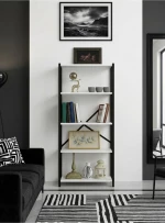 Stewehome Βιβλιοθήκη με 5 ράφια από μέταλλο 52x25x150 cm