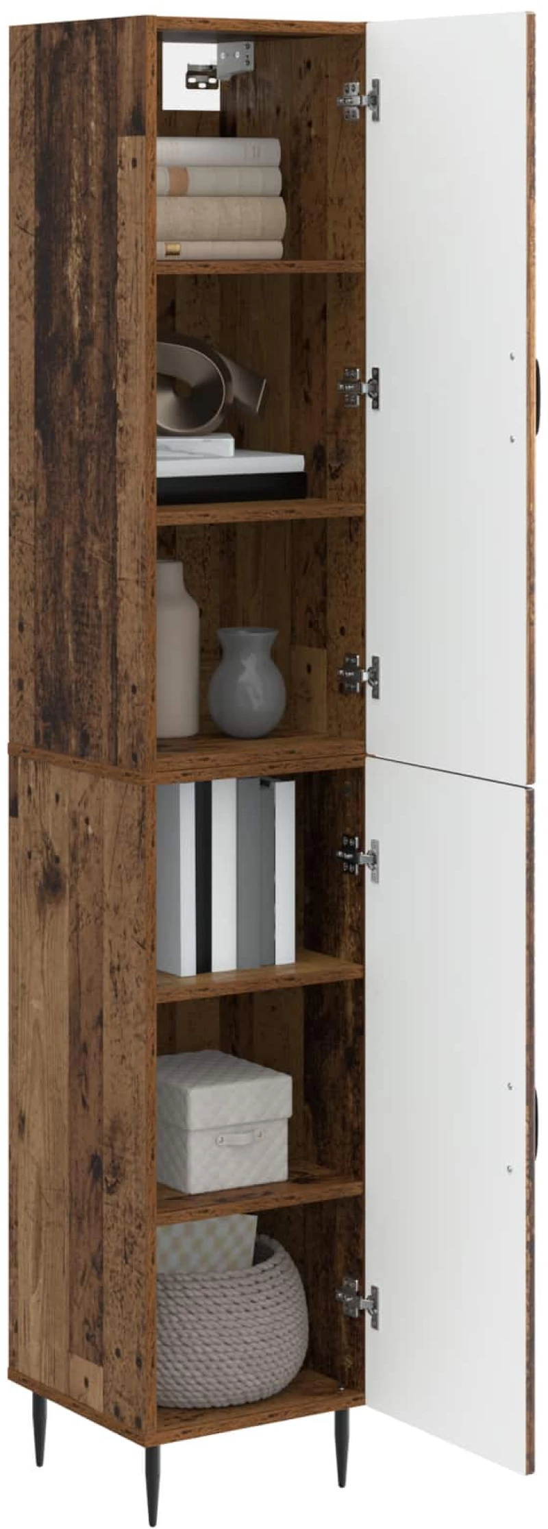 vidaXL Σέτ Ντουλαπιών 2 pcs Παλαιωμένο ξύλο 33 x 34,5 x 89,5 εκ