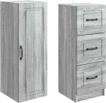 vidaXL Σέτ Ντουλαπιών 2 pcs Γκρι Sonoma 33 x 34,5 x 87 εκ.
