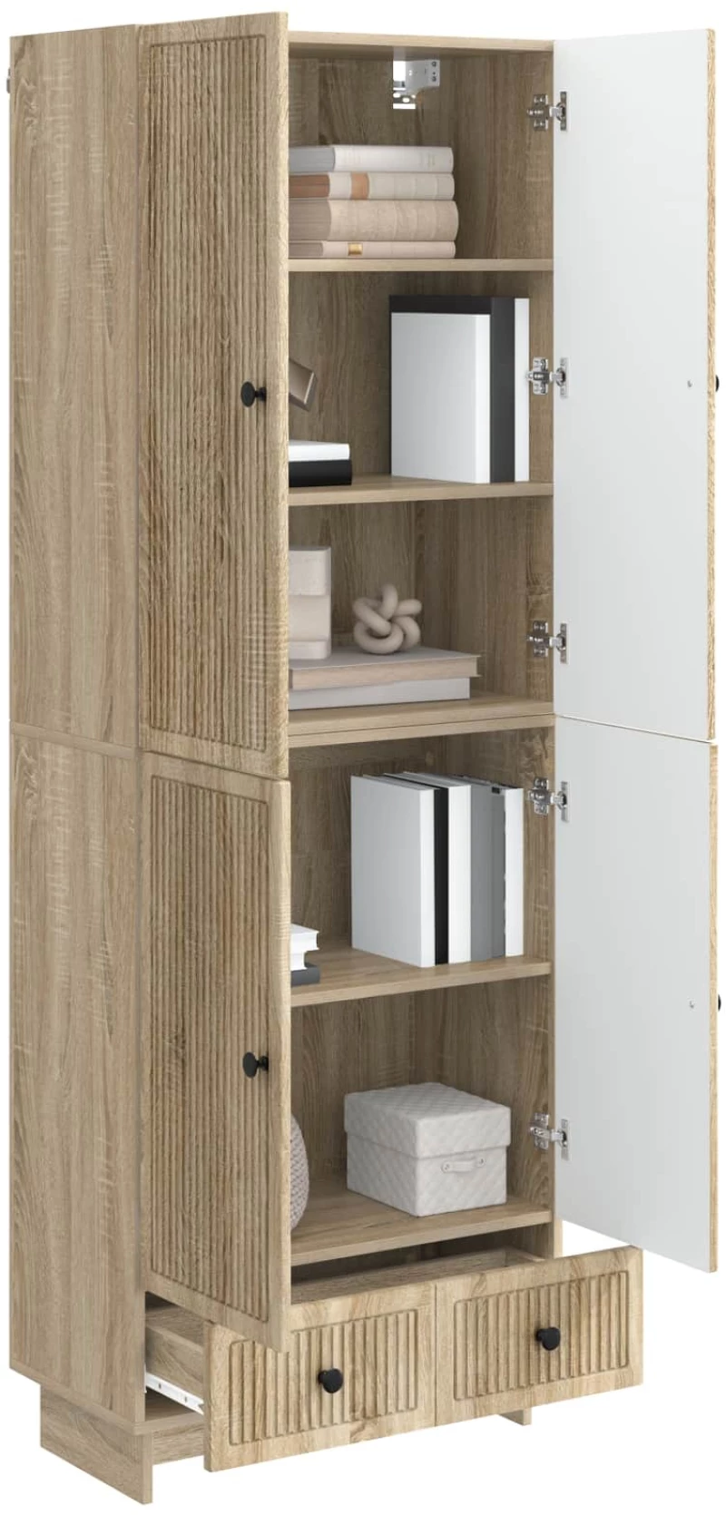 vidaXL Σέτ Ντουλαπιών 2 pcs Sonoma Δρυς 66 x 34,5 x 95 εκ.