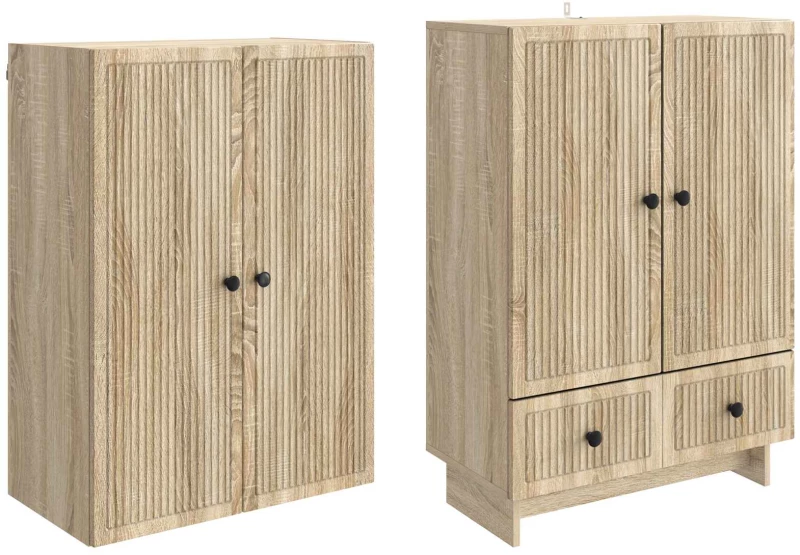 vidaXL Σέτ Ντουλαπιών 2 pcs Sonoma Δρυς 66 x 34,5 x 95 εκ.