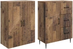 vidaXL Σέτ Ντουλαπιών 2 pcs Παλαιωμένο ξύλο 66 x 34,5 x 89,5 εκ