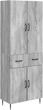 vidaXL Σέτ Ντουλαπιών 2 pcs Γκρι Sonoma 66 x 34,5 x 89,5 εκ