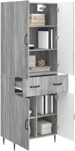 vidaXL Σέτ Ντουλαπιών 2 pcs Γκρι Sonoma 66 x 34,5 x 89,5 εκ