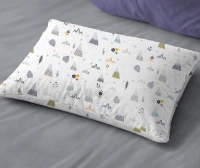 Μαξιλαροθήκη Παιδική 50x70 Whimsical Mountainside 588 White-Grey Dimcol