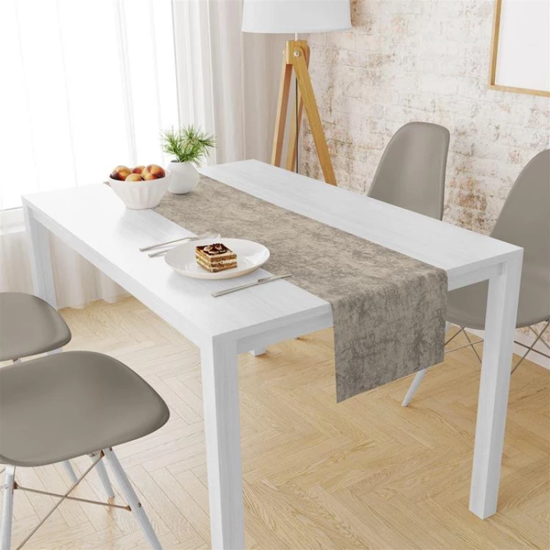 Τραπεζομάντηλο & Τραβέρσα Σετ 2 τμχ (140x220 & 40x220) Αλέκιαστα Panama Shadow Mocha Dimcol