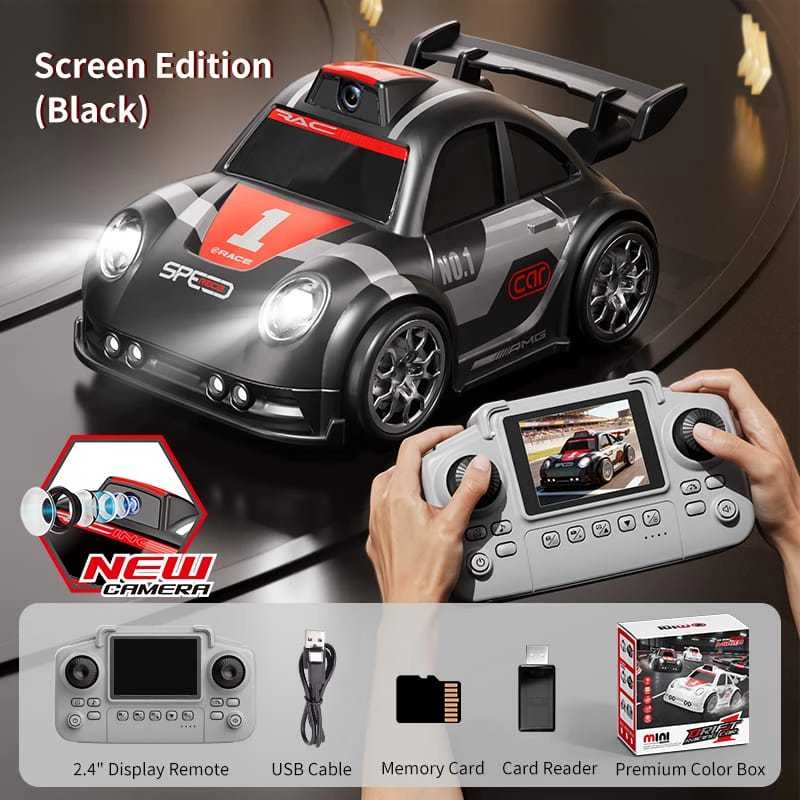 Mini RC Drift Racing Car FPV WiFi με Κάμερα, Κάρτα Μνήμης και Τηλεχειριστήριο Λευκό