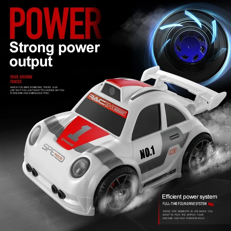 Mini RC Drift Racing Car FPV WiFi με Κάμερα, Κάρτα Μνήμης και Τηλεχειριστήριο Λευκό