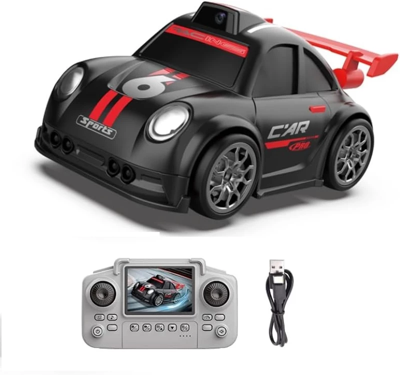 Mini RC Drift Racing Car FPV WiFi με Κάμερα, Κάρτα Μνήμης και Τηλεχειριστήριο Λευκό