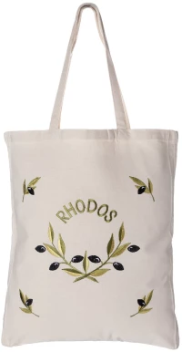 Τσάντα με κέντημα ελιά (45cm x 38cm) RHODES - -