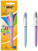 BIC στυλό διαρκείας 4 Colours Fun  1mm μύτη  πολύχρωμο μελάνι  διάφορα χρώματα  1τμχ