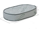 Stewehome ξύλινο οβάλ βρεφικό στρώμα με ελατήρια 50x90x16 cm