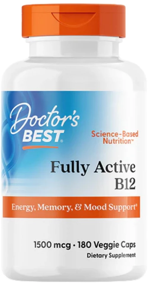 Doctors Best FullyActive B12 / Methylcobalamin 1500 mcg [180 Κάψουλες]