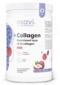 Osavi Collagen Hydrolyzed Peptides | Type I & III [600 Γραμμάρια] Μήλο