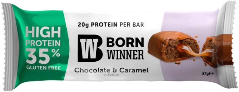 Born Winner Core 35% High Protein Bar [57 Γραμμάρια] Μπισκότα με καραμέλα