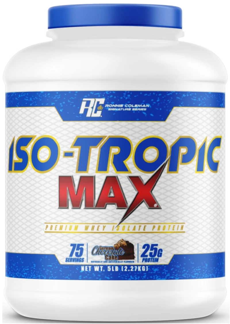 Ronnie Coleman ISO-Tropic Max | Premium Whey Isolate Protein [2270 Γραμμάρια] Γερμανικό κέικ σοκολάτας