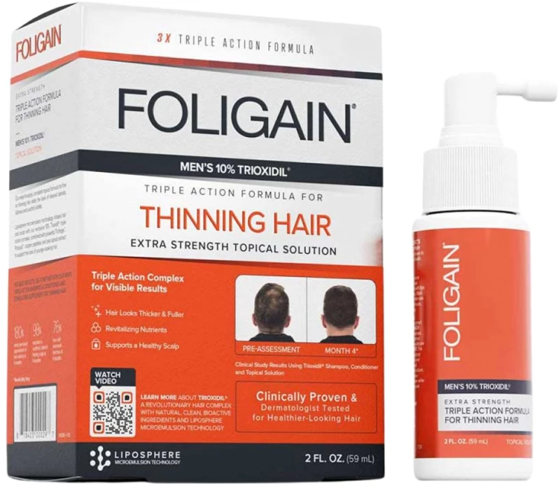 FOLIGAIN FOLIGAIN Triple Action Complete Formula For Thinning Hair For Men 10% Trioxidil [59 ml]