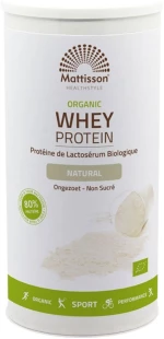Mattisson Healthstyle Organic Whey Protein - Natural [450 Γραμμάρια] Χωρίς γεύση