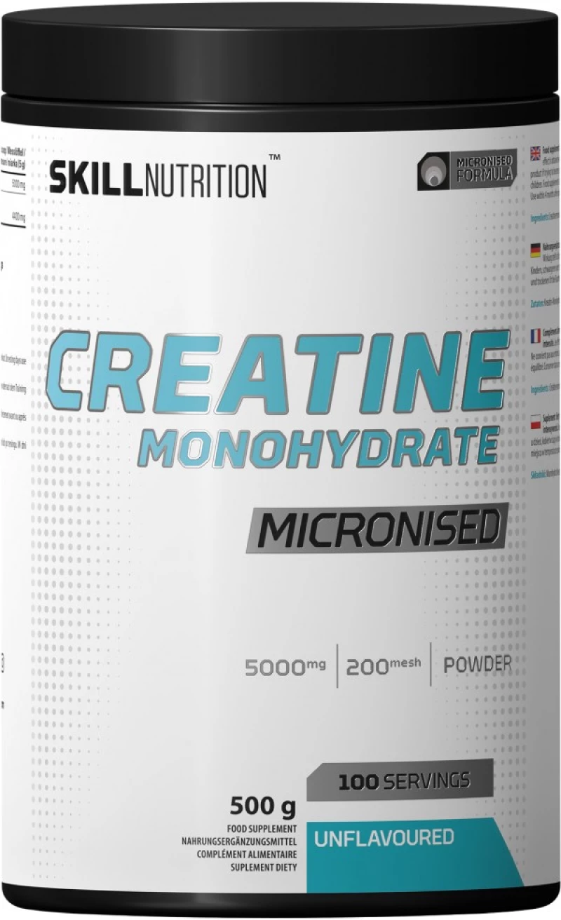 Skill Nutrition Micronised Creatine Monohydrate [500 Γραμμάρια] Χωρίς γεύση