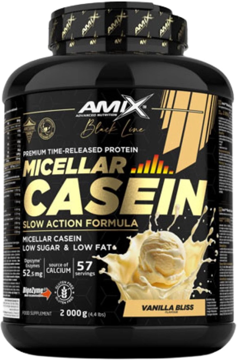 AMIX Nutrition Black Line Micellar Casein [2000 Γραμμάρια] Λευκή σοκολάτα γάλακτος