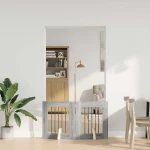 Πύλη Σκύλου με Στηρίγματα 2 pcs Γκρι Sonoma 60 x 60 cm |892148