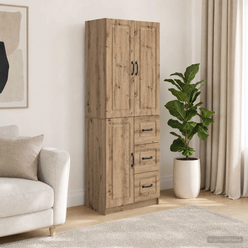 Σέτ Ντουλαπιών 2 pcs Artisan Δρυς Επεξεργασμένο Ξύλο |3416987
