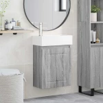 Μονάδα μπάνιου με βρύση Γκρι Sonoma 45,5 x 22,5 x 84 εκ |889507
