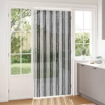 Κουρτίνα εντόμων Chenille Γκρι και Μαύρο 100 x 220 cm 100% PP |42034426