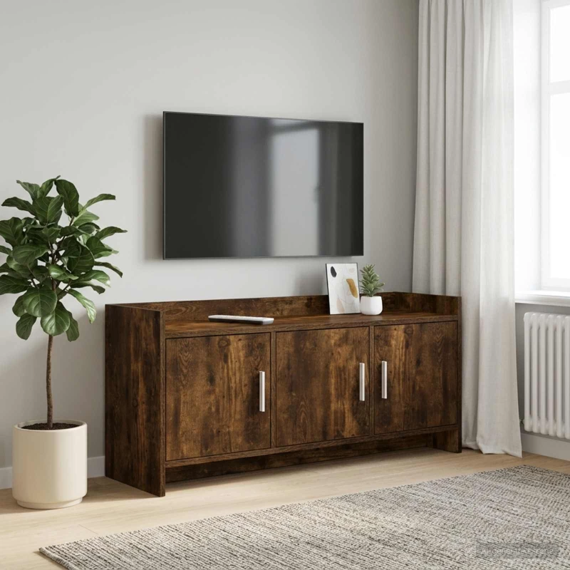 Ντουλάπι TV 102 x 33 x 47 εκ Καπνισμένο Ξύλο Δρυός |8011191