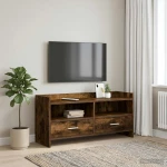 Ντουλάπι TV 100 x 33 x 47 εκ Καπνισμένο Ξύλο Δρυός |8011159