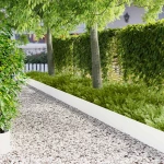 Περίγραμμα γκαζόν 20 pcs 103 x 25 εκ Ατσάλι Λευκό |8008395