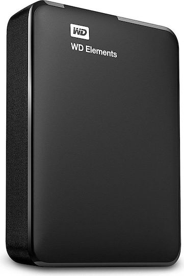 Western Digital Elements Portable USB-C Εξωτερικός HDD 4TB 2.5" Μαύρο