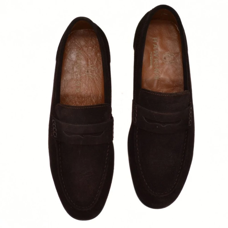 HAWKINS LOAFER DR32765 BROWN SUEDE