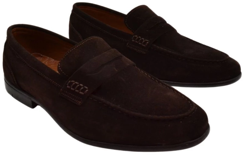 HAWKINS LOAFER DR32765 BROWN SUEDE
