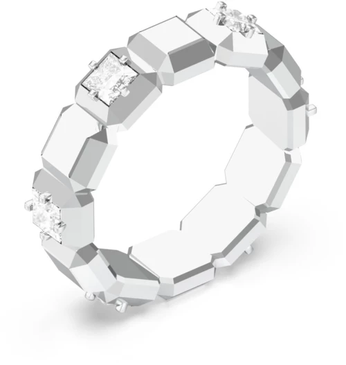 GUESS STEEL ACE OF DIAMONDS JUBR06181JWRH-No.54 Δαχτυλίδι Ασημένιο Με Πέτρες