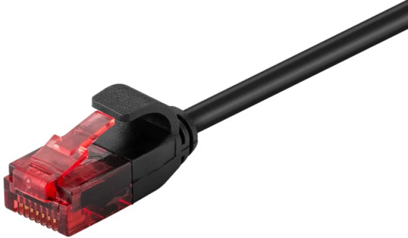 GOOBAY καλώδιο U/UTP CAT6 93713  slim  AWG 30/7  copper  0.5m  μαύρο