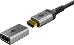 GOOBAY αντάπτορας HDMI 72008  Ethernet  8K/60Hz  4K/120Hz  48 Gbps  γκρι