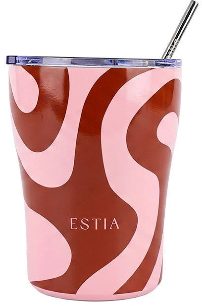 ESTIA ΘΕΡΜΟΣ COFFEE MUG SAVE THE AEGEAN 350ml CORAL WAVES