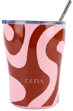 ESTIA ΘΕΡΜΟΣ COFFEE MUG SAVE THE AEGEAN 350ml CORAL WAVES