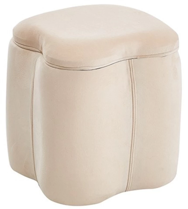 FIONA ΣΚΑΜΠΟ VELVET BEIGE ΜΕ ΑΠΟΘ. ΧΩΡΟ 30X30X34εκ.
