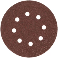 Γυαλόχαρτο 100τεμ. VELCRO με 8 τρύπες 125mm κόκκινο Νο220