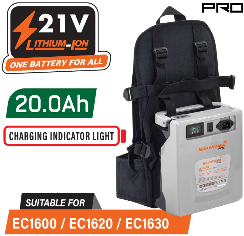 NAKAYAMA Pro EC1608 Μπαταρία 21V, 20Ah για EC1600, EC1620, EC1630