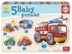 Puzzle Educa 5τμχ οχήματα 14866