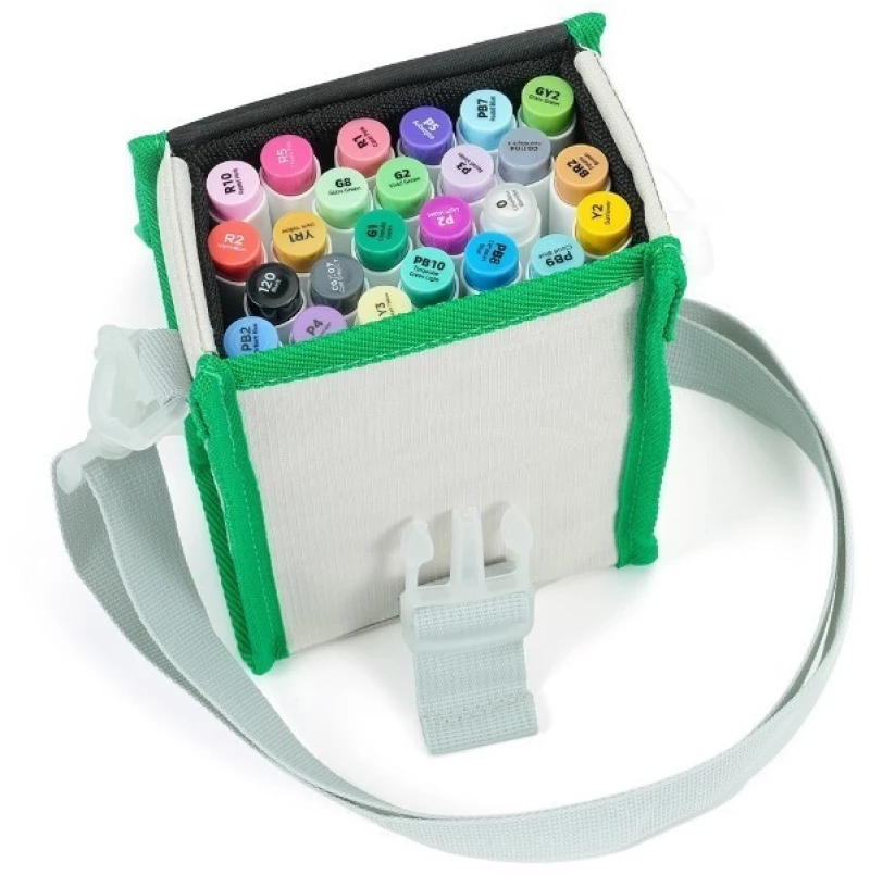 Μαρκαδόροι Ohuhu Αlcohol Art Markers σετ 24 χρωμάτων Brush & Chisel 80404-23