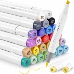 Μαρκαδόροι Ohuhu Αlcohol Art Markers σετ 24 χρωμάτων Brush & Chisel 80404-23