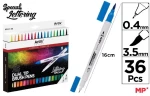 Μαρκαδόροι με διπλή μύτη ArtiX Paints Dual Tip Brush Pens 36τμχ
