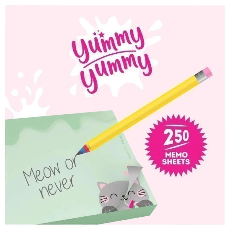 Memo χαρτάκια σημειώσεων σε κύβο Legami Kitty MID0002