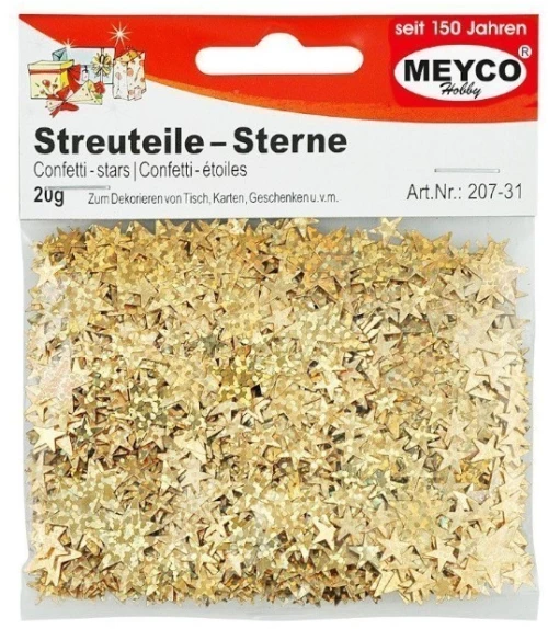 Πούλιες Meyco Αστεράκια χρυσά 20gr